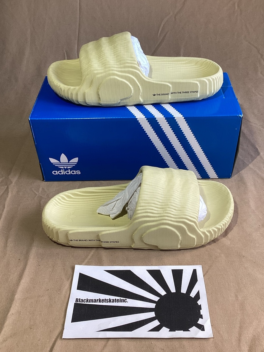 Adidas Adilette 22 Slides St Desert Sand GX6945 Men's Size 9